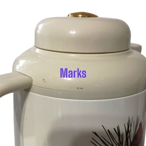 Lenox Winter Greetings Thermal Carafe Pitcher Insulated Cardinal Christmas Snow. - Picture 11 of 16